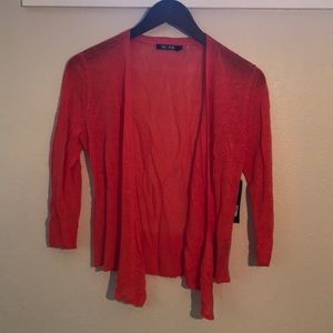 light gauze coral cardigan